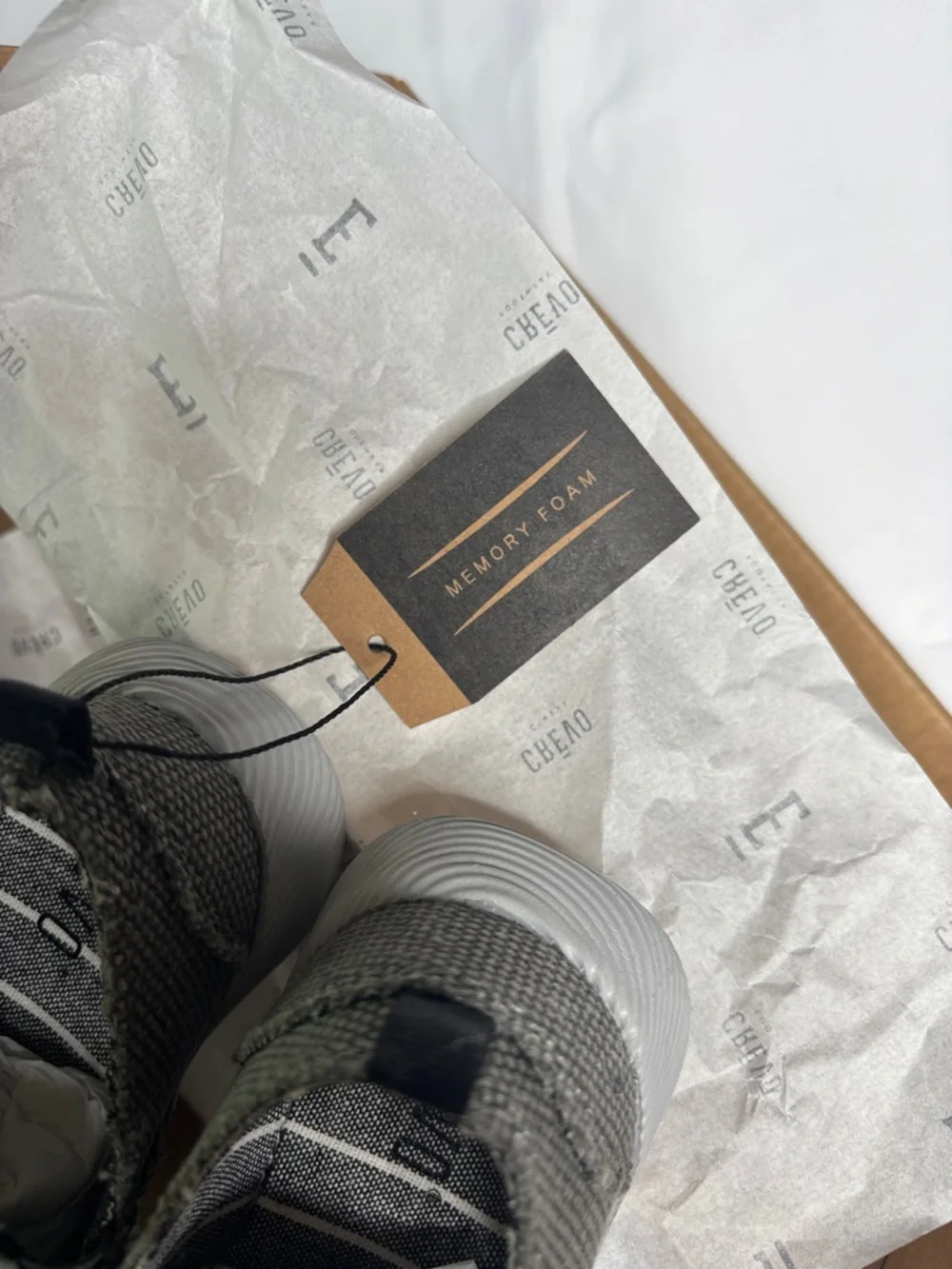 Crevo Kids Gray Canvas Slip-On Loafers | NWT - Picture 2 of 8